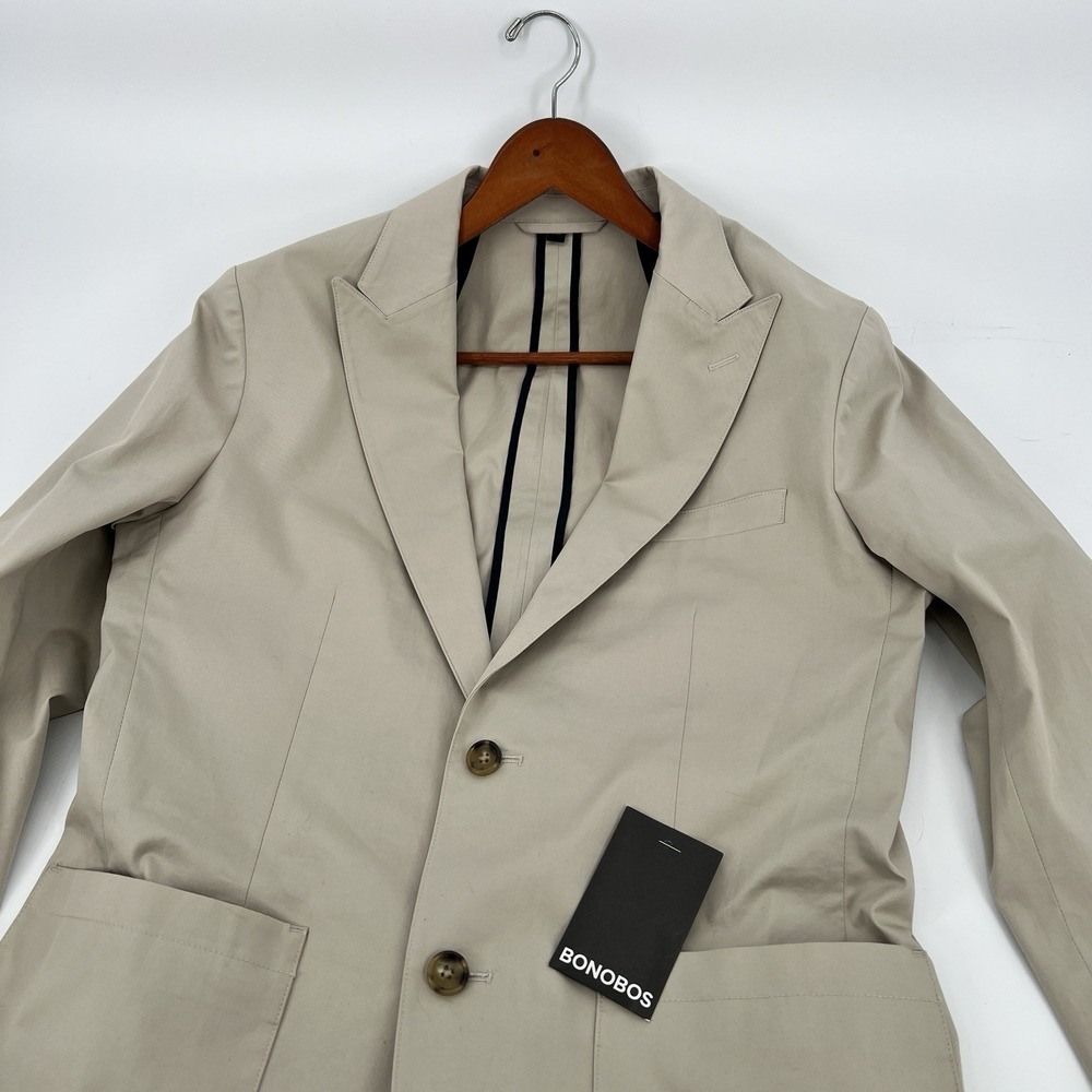 NWOT BONOBOS Tessuti Sondrio Italian Stretch Cotton Blazer Jacket‎ Size 38R